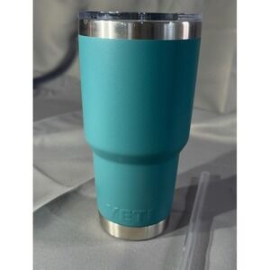 YETI Rambler 30 oz Tumbler Stainless Steel Vacuum Insulated Teal Seafoam Green